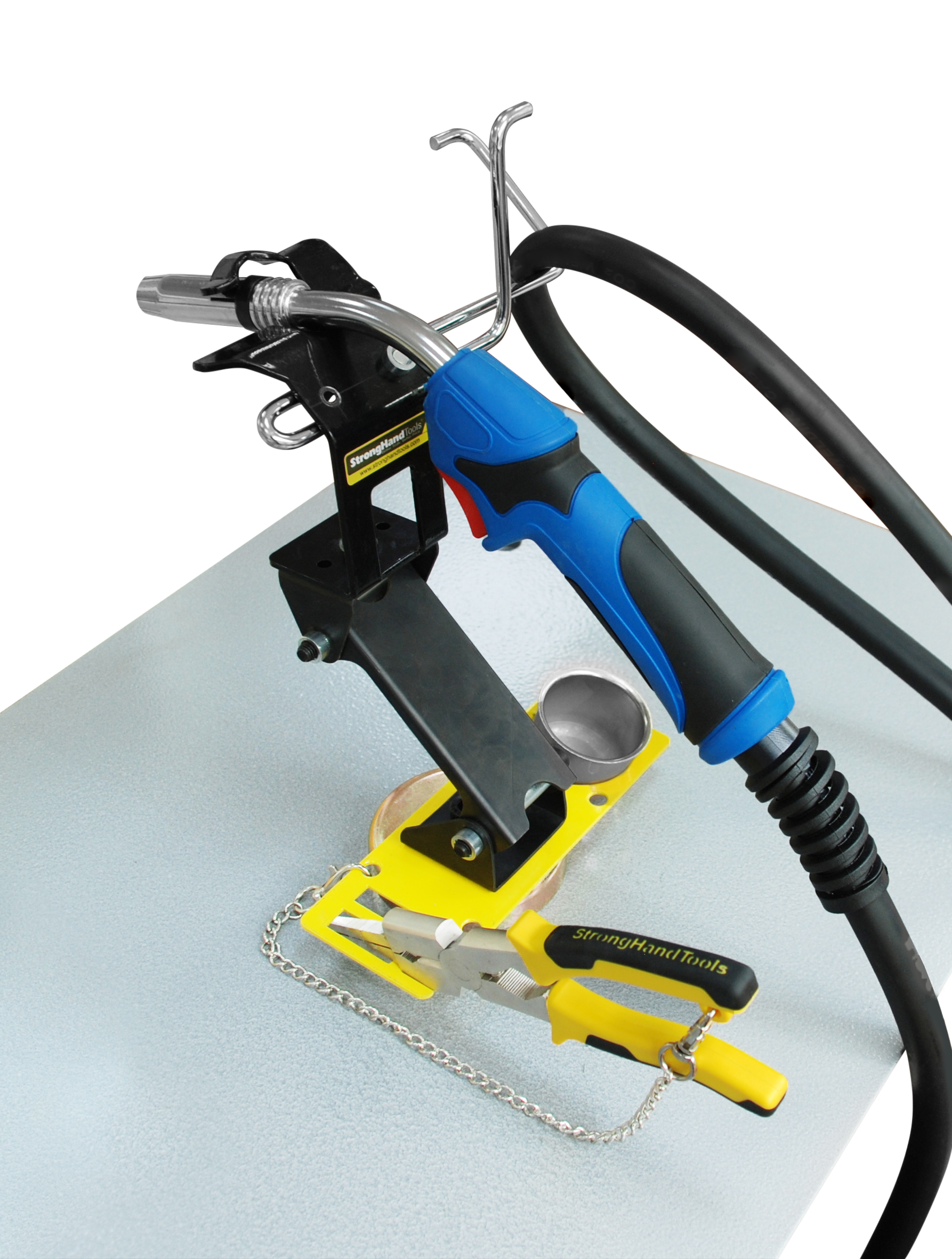 Adjustable Height + Accessory Plate Magnetic Tig Torch Holder with Cable Hanger Strong Hand Tools Ready Rest